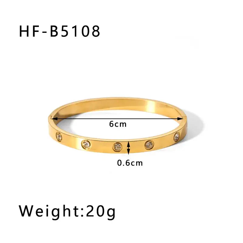 Gold Plated Bangle Bracelets
