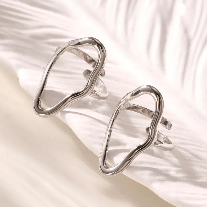 Minimalist Geometric Statement Ring in Gold or Silver