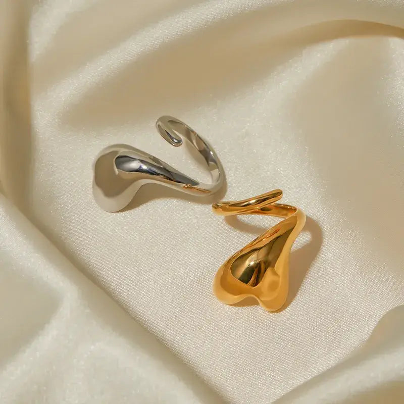 Chunky Wrap Around Heart Ring