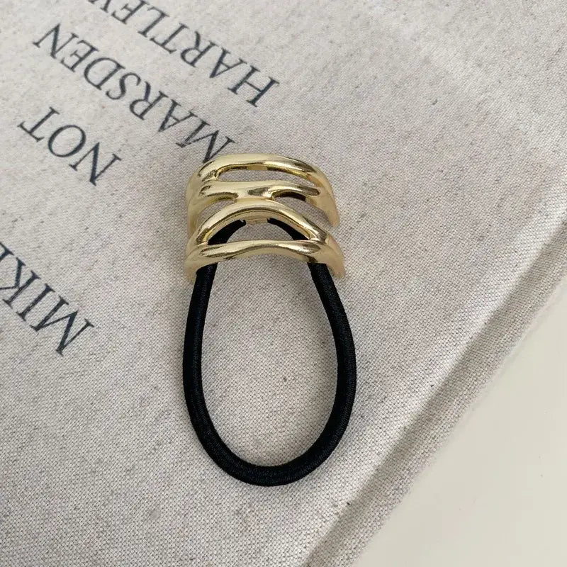 Gold Metal Hair Tie Hair Accessory Hair Band