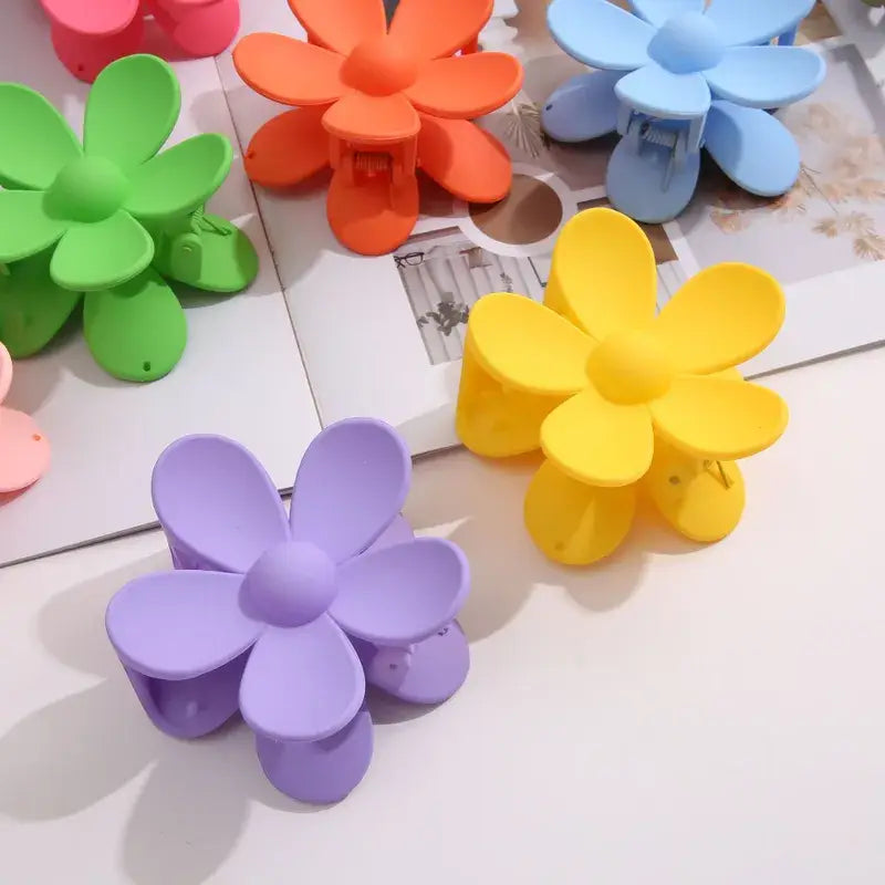Colorful Flower Hair Claw Clip for Women