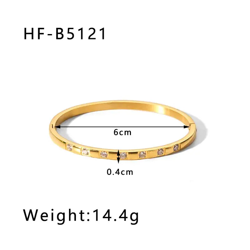 Gold Plated Bangle Bracelets