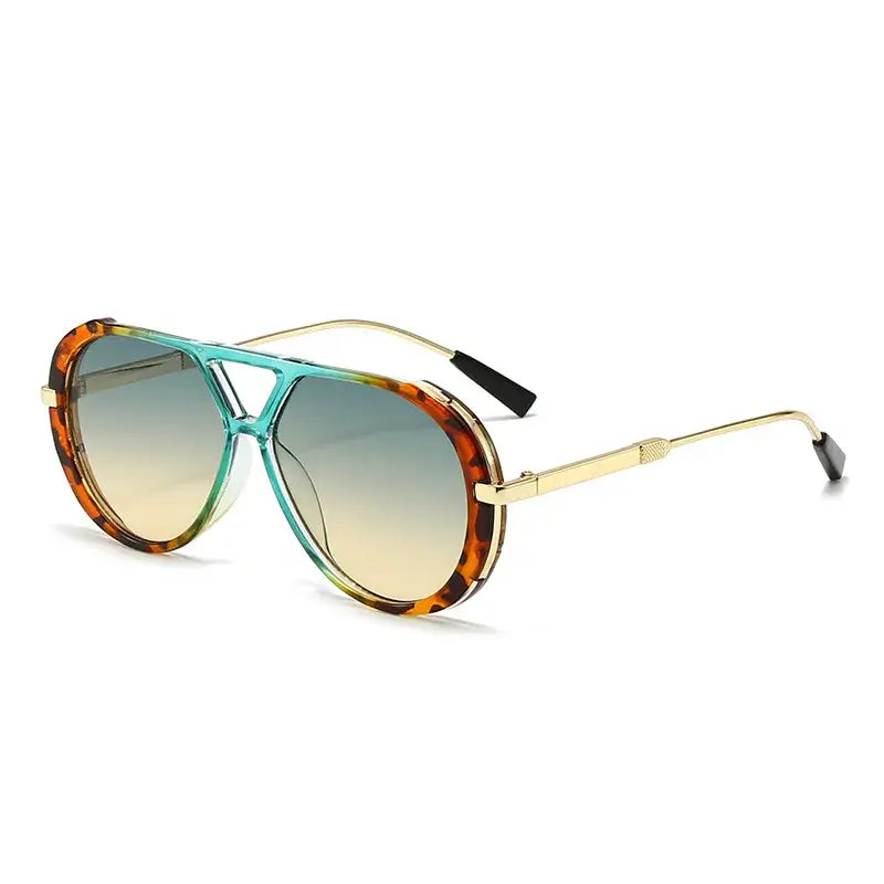 Women’s Aviator Sunglasses – UV400 Oversized Retro Shades