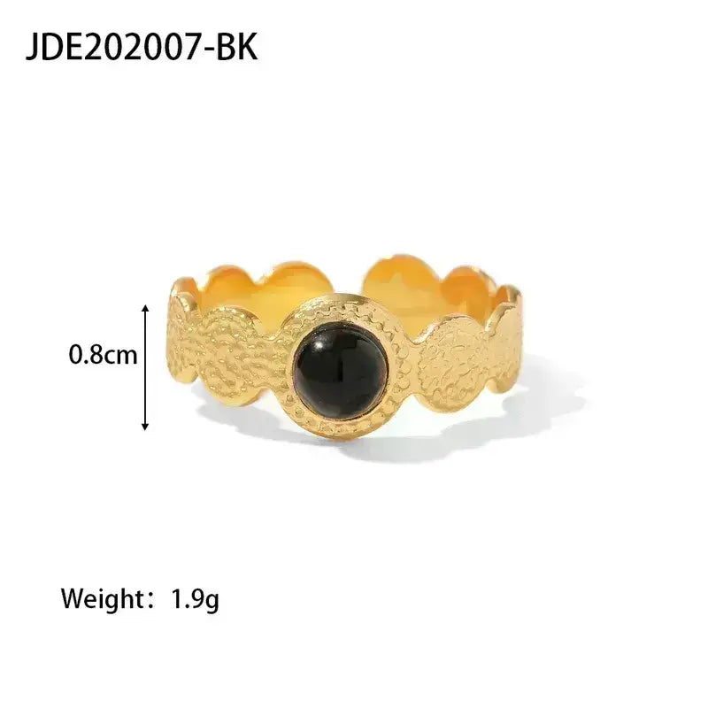 Stainless Steel Rings Gold Plated