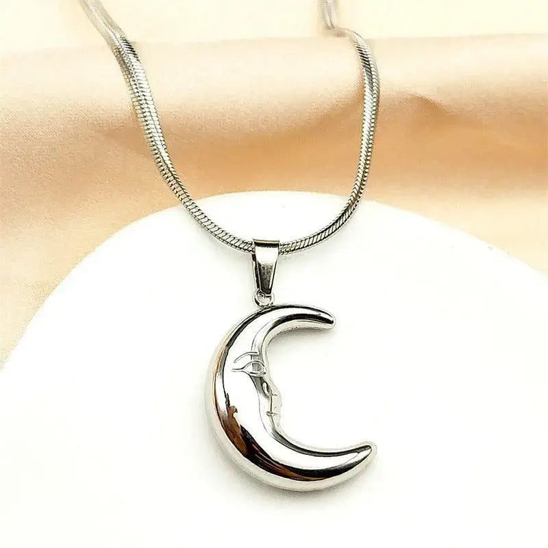 Moon Necklace – Gold Stainless Steel