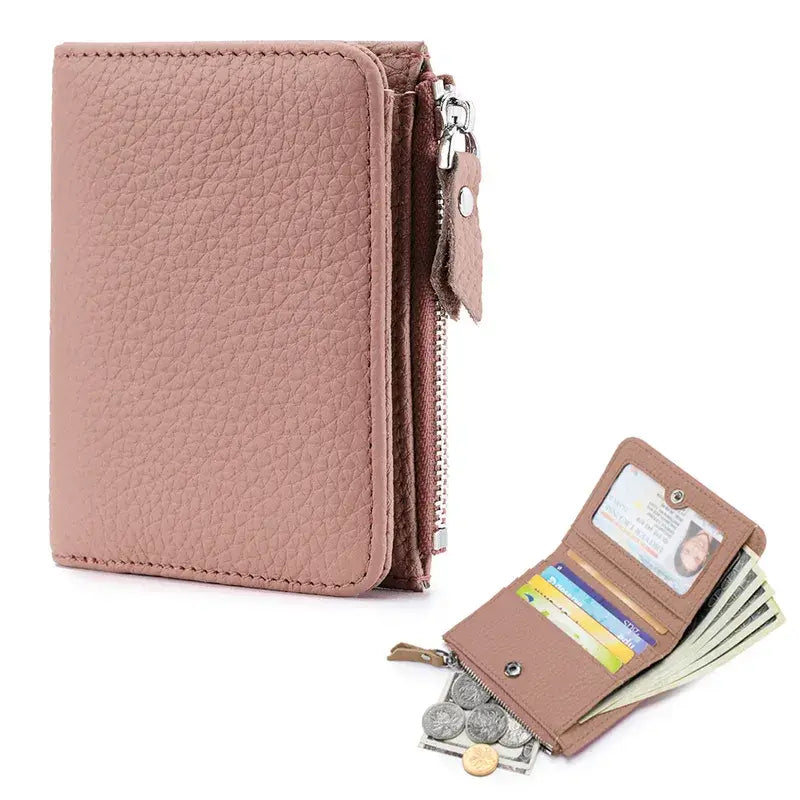 Genuine Leather Mini Wallet – Coin Purse in Multiple Colors
