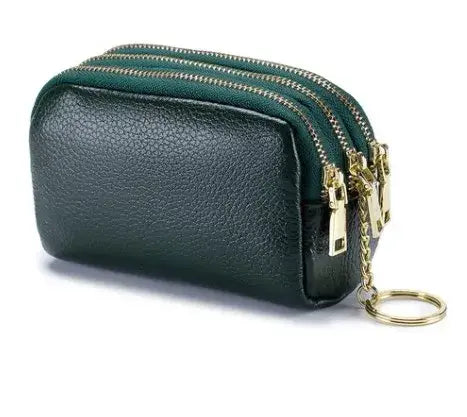 Genuine Leather Coin Purse Keychain Jewelry