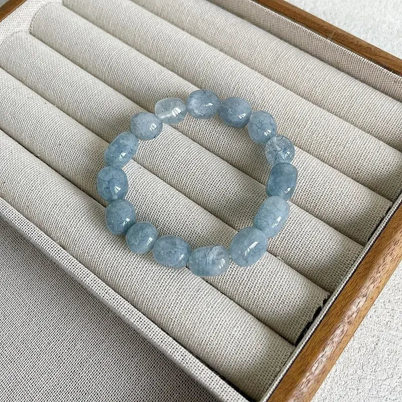 Natural Stone Beaded Elastic Stretch Bracelet