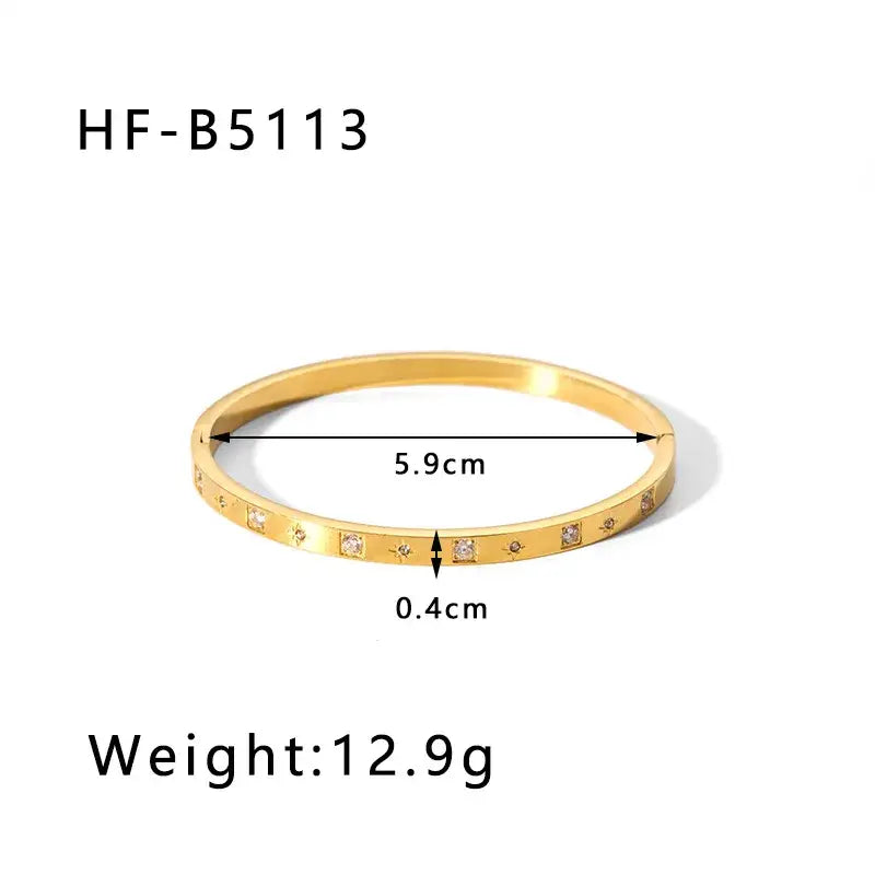 Gold Plated Bangle Bracelets