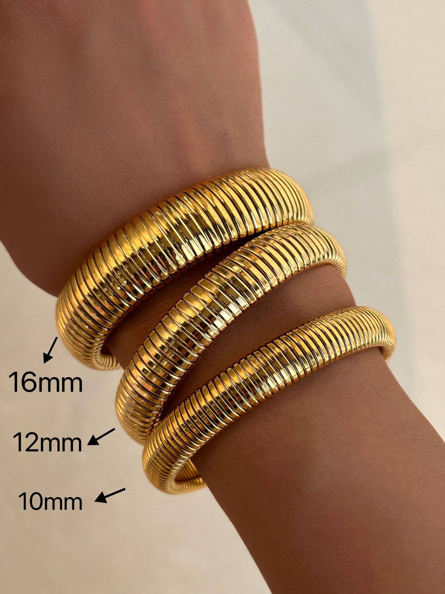 18K Gold Plated Bangle Bracelet – Stackable Jewelry