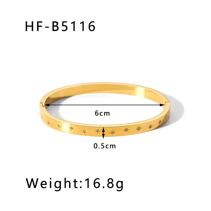 Gold Plated Bangle Bracelets