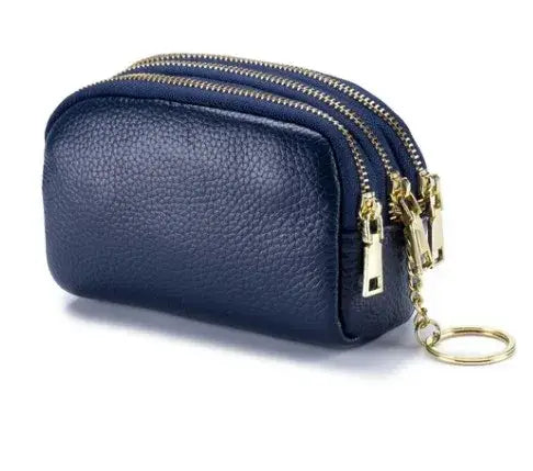 Genuine Leather Coin Purse Keychain Jewelry