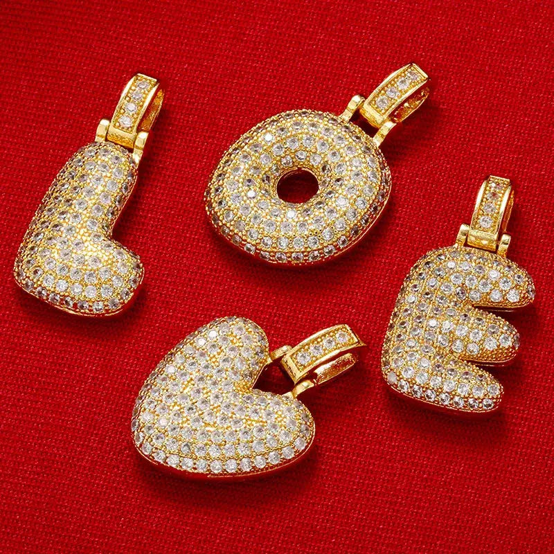 Alphabet Charm 18K Gold Plated Initial Letters for Necklace