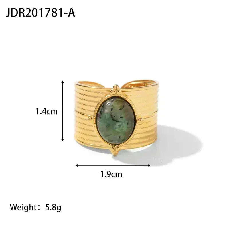 Stainless Steel Rings Gold Plated