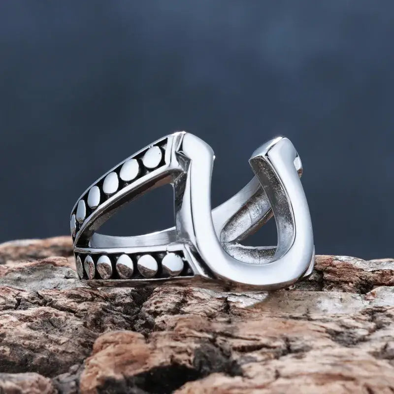 Horseshoe Ring – Western Lucky Charm Stainless Steel