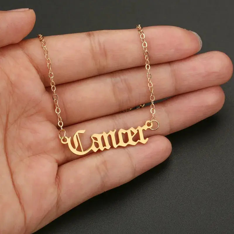 Horoscope Constellation Necklace in Gold and Silver