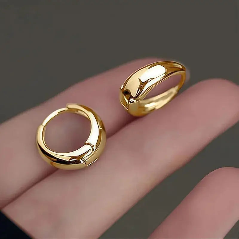 Small Gold or Silver Hoop Earrings – Stainless Steel