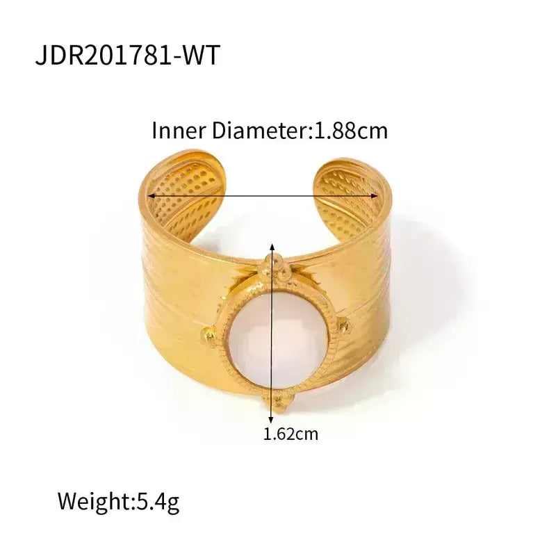 Stainless Steel Rings Gold Plated
