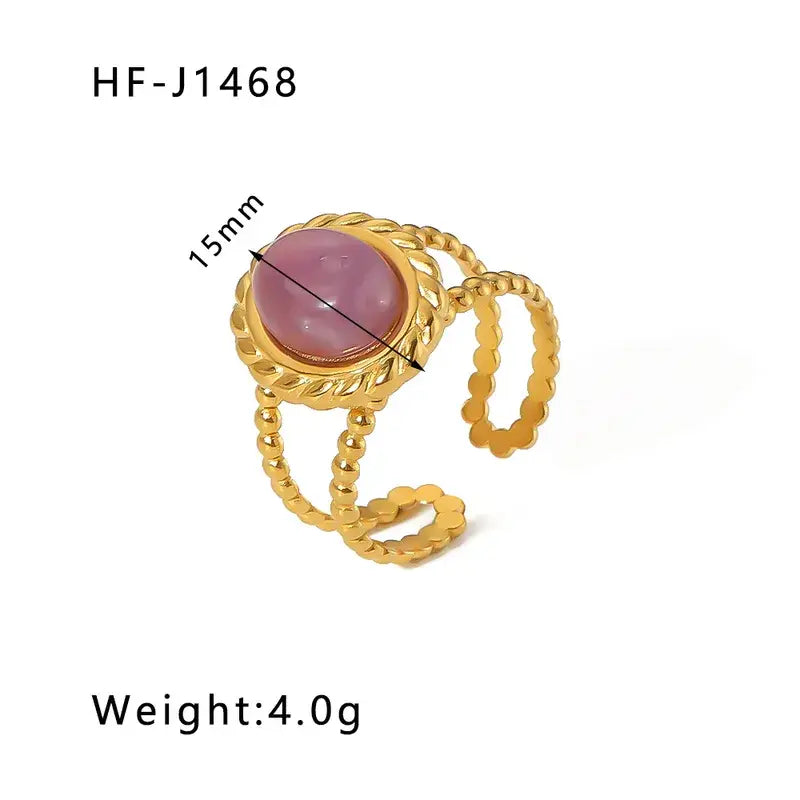 18K Plated Stainless Steel Rings in a Variety of Styles