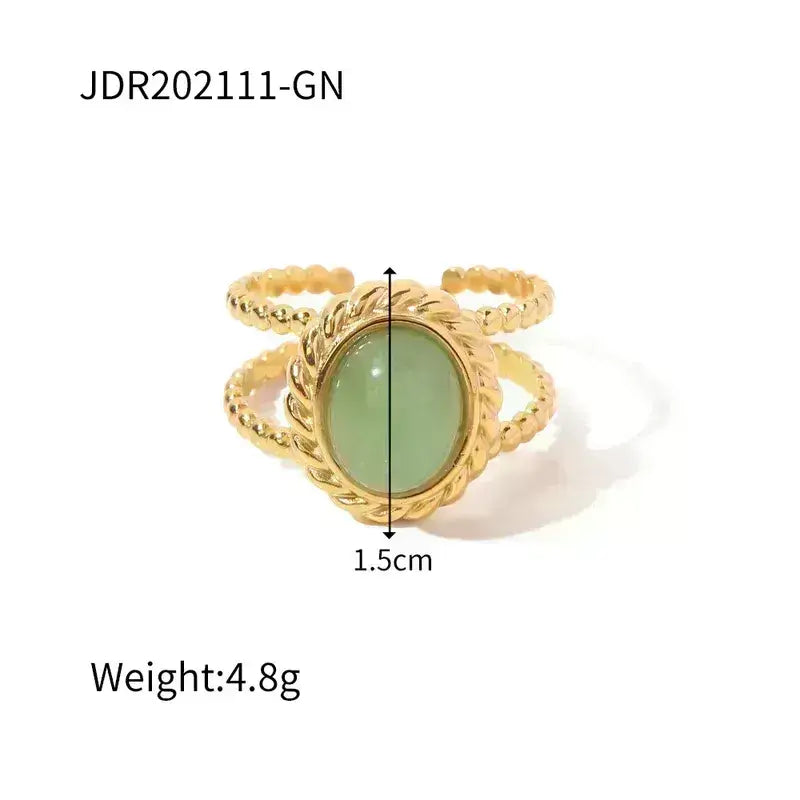 Stainless Steel Rings Gold Plated