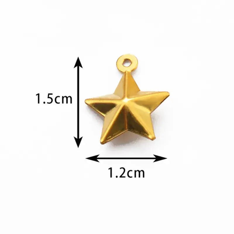 Pack of 50 Stainless Steel Charms