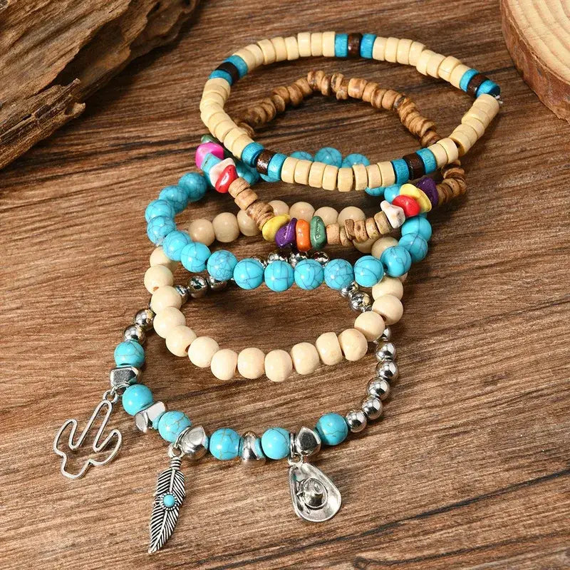Western Bracelets Stack of 5 Different Designs Jewelry