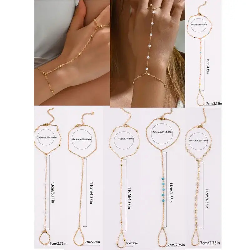 Hand Chain Jewelry Stainless Steel Multiple Designs