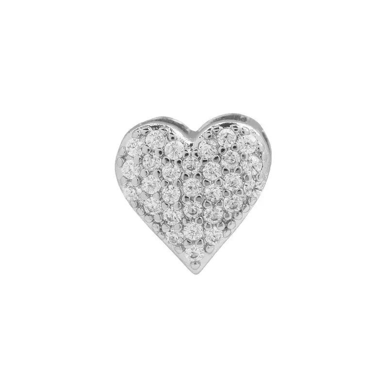 Rhinestone Mini Initial Letter Charms in Silver or Gold