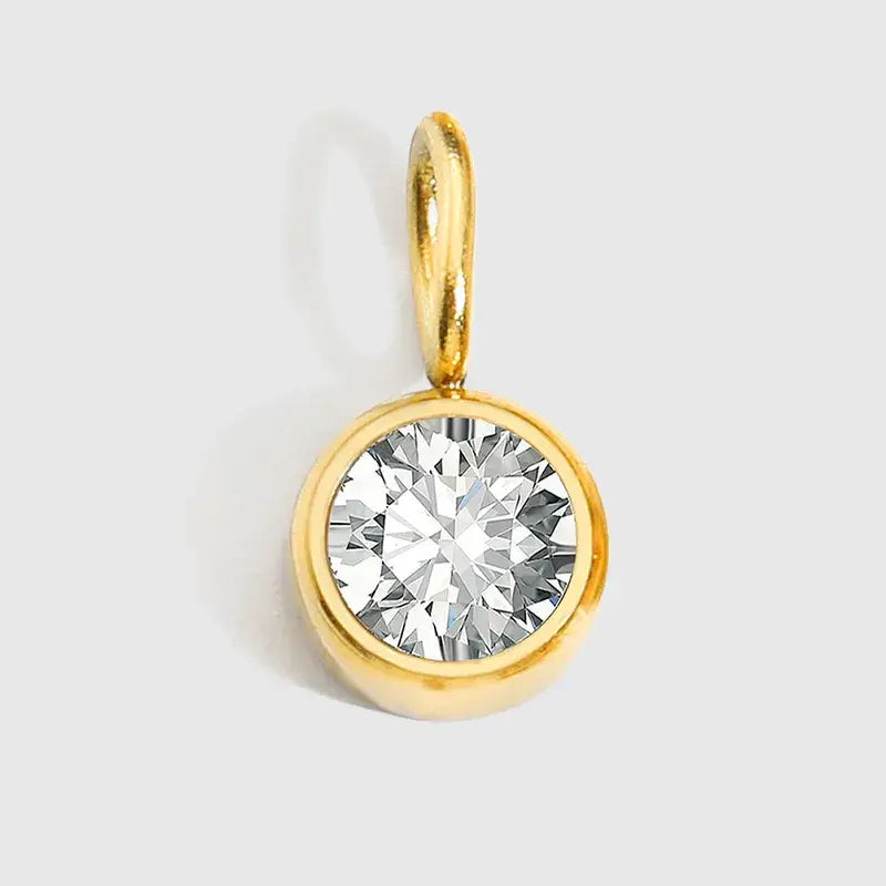Birthstone Gem Charm For Charm Necklace Pendant
