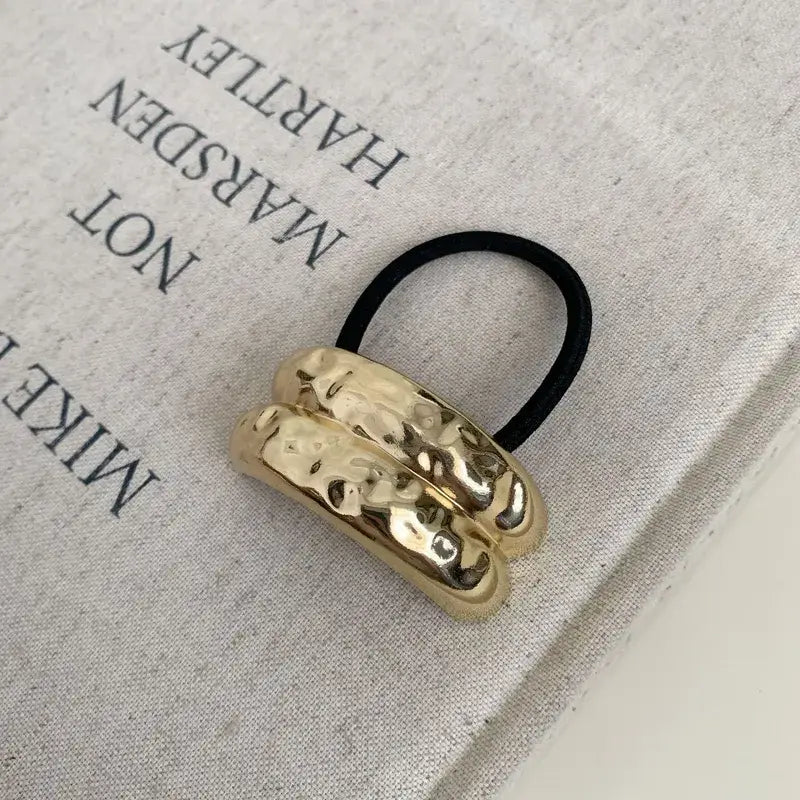 Gold Metal Hair Tie Hair Accessory Hair Band