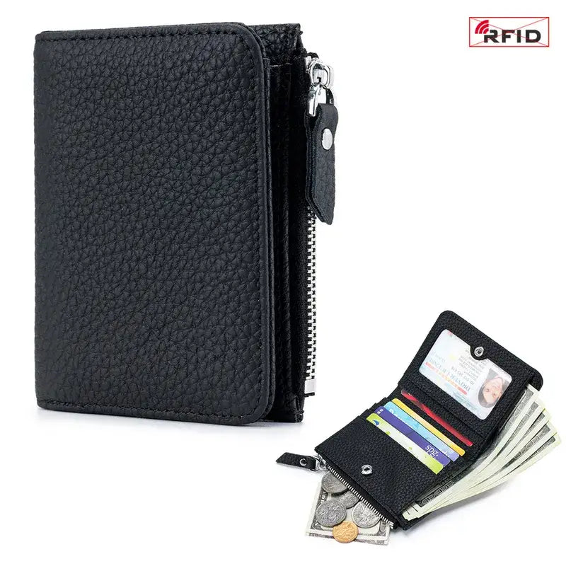 Genuine Leather Mini Wallet – Coin Purse in Multiple Colors