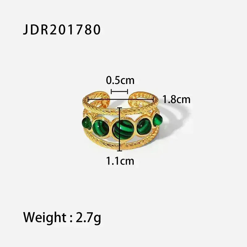 Stainless Steel Rings Gold Plated