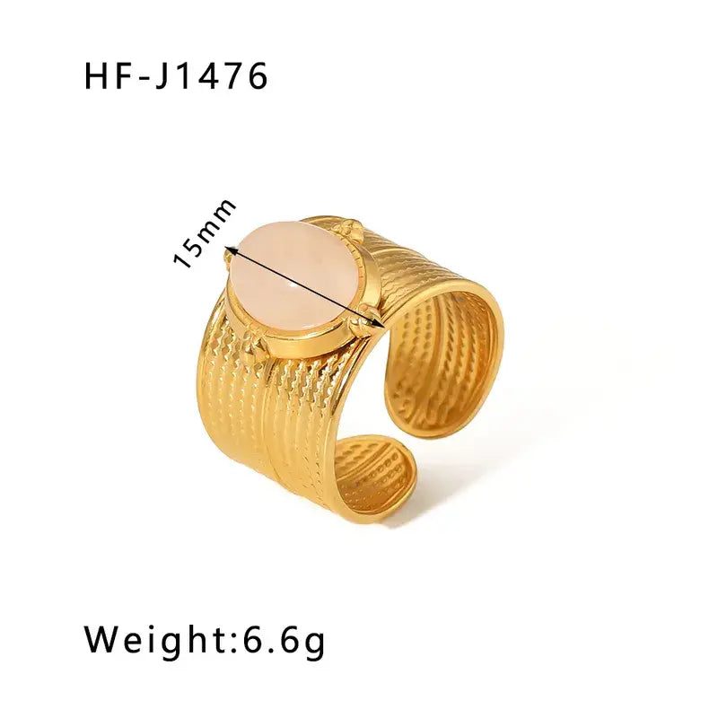 18K Plated Stainless Steel Rings in a Variety of Styles