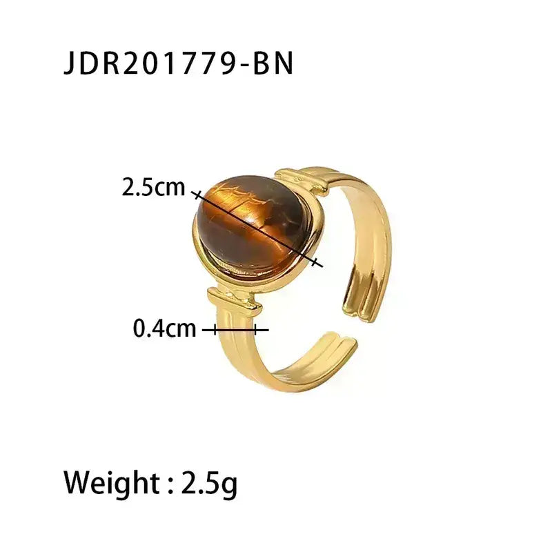 Stainless Steel Rings Gold Plated