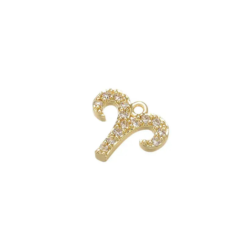 Zodiac Charms Constellation Signs with Rhinestones