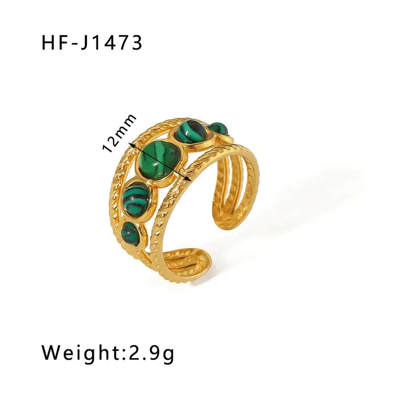 18K Plated Stainless Steel Rings in a Variety of Styles