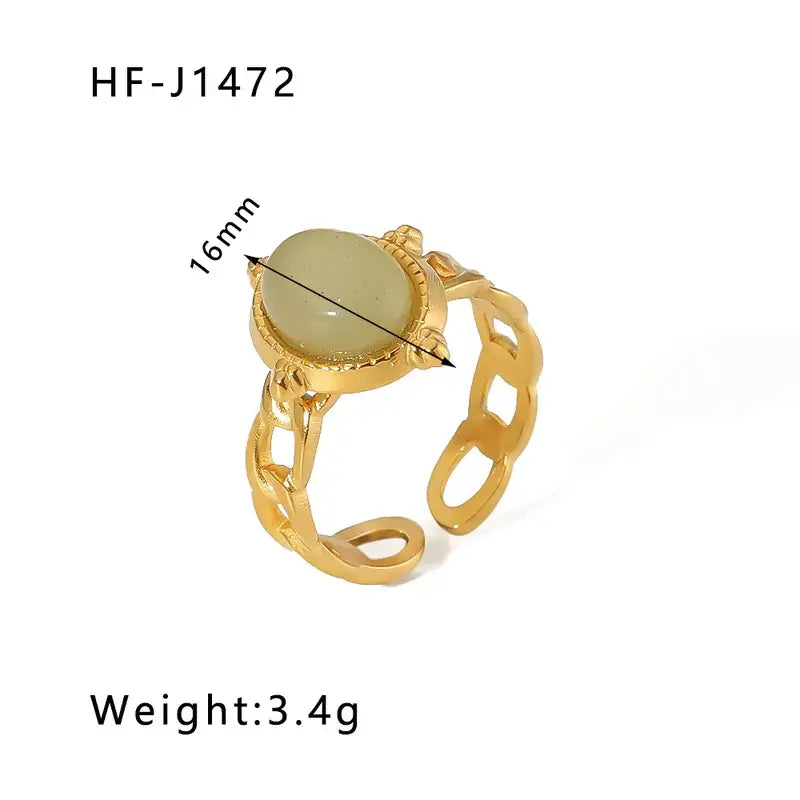 18K Plated Stainless Steel Rings in a Variety of Styles