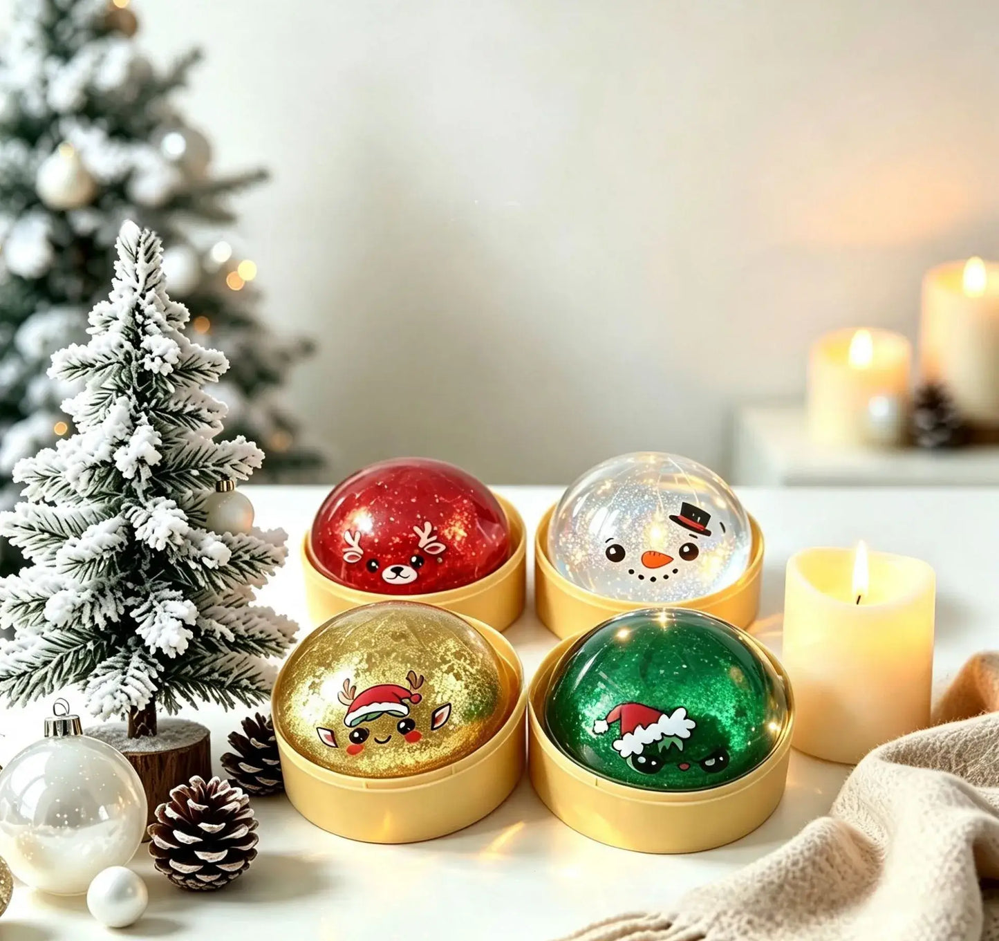 Christmas Dumpling Squishy Stress Balls –Fidget Toys