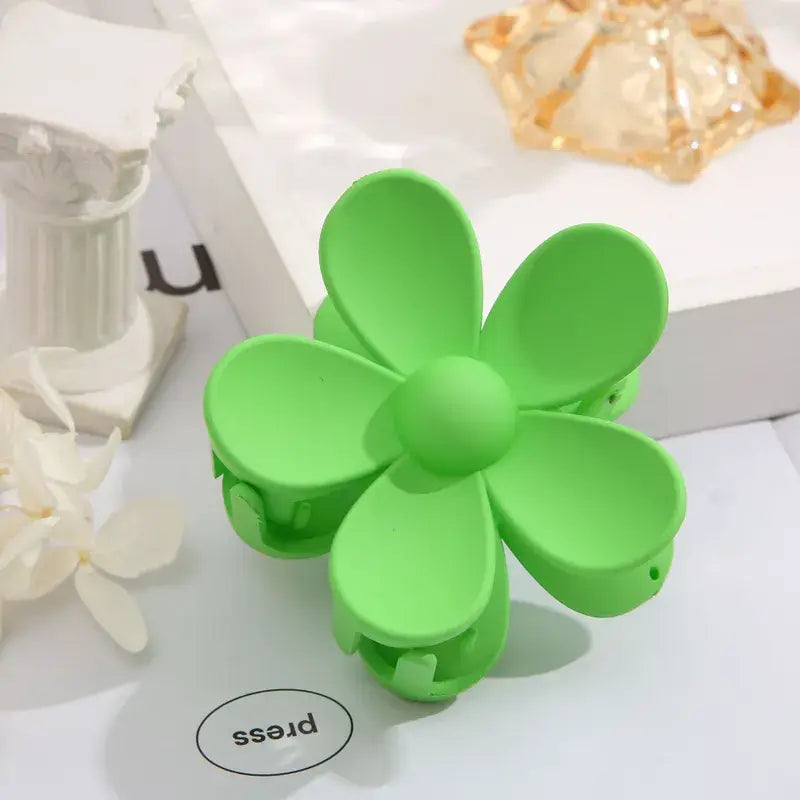 Colorful Flower Hair Claw Clip for Women