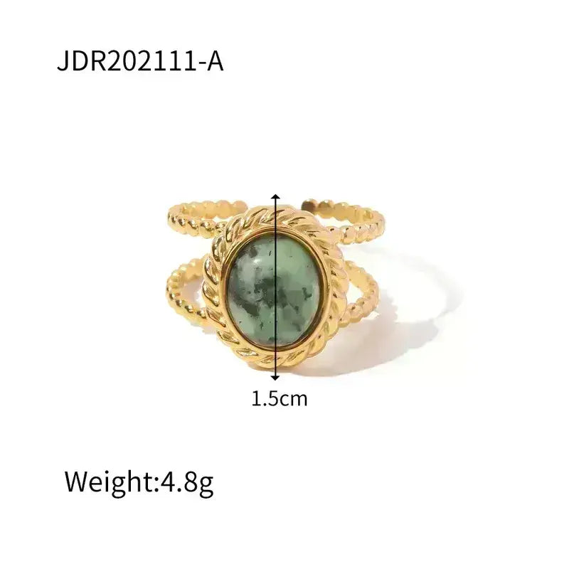 Stainless Steel Rings Gold Plated