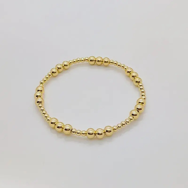 Gold Plated Geometric Classic Bracelets Stretch Elastic