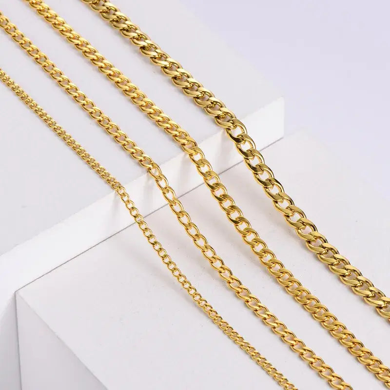 Mens Hip Hop Gold Chain or Silver Chain Necklace