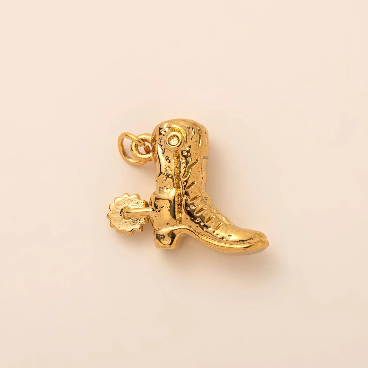 Cowboy Boot with Spur Charm Stainless Steel for Charm Bar