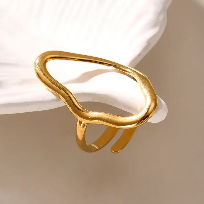 Geometric Boho Ring Jewelry in Silver or Gold