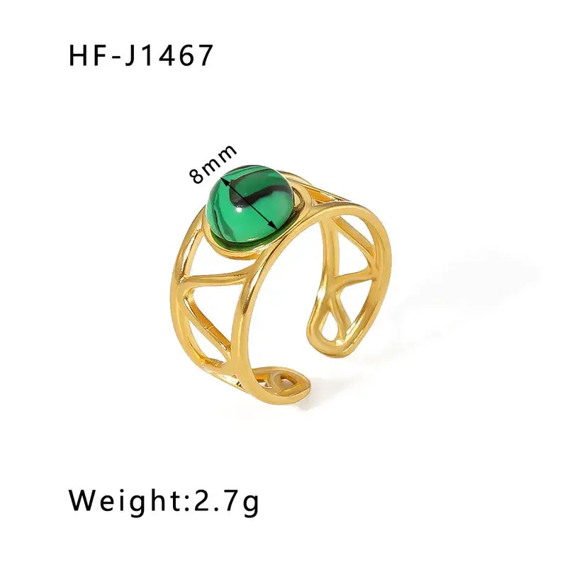 18K Plated Stainless Steel Rings in a Variety of Styles