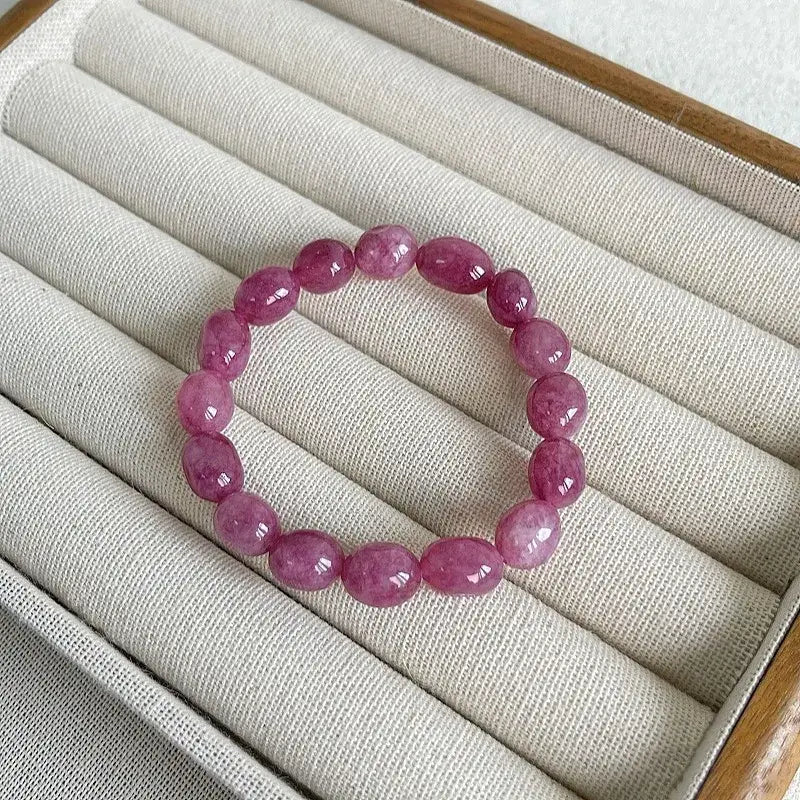Natural Stone Beaded Elastic Stretch Bracelet
