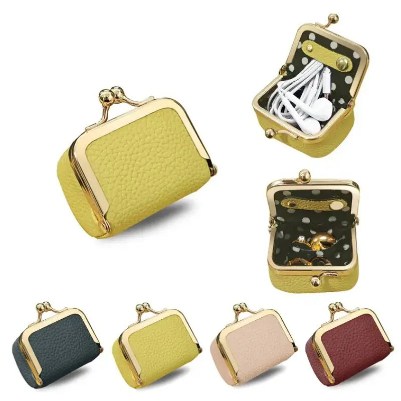 Mini Leather Coin or Jewelry Purse – Multiple Colors