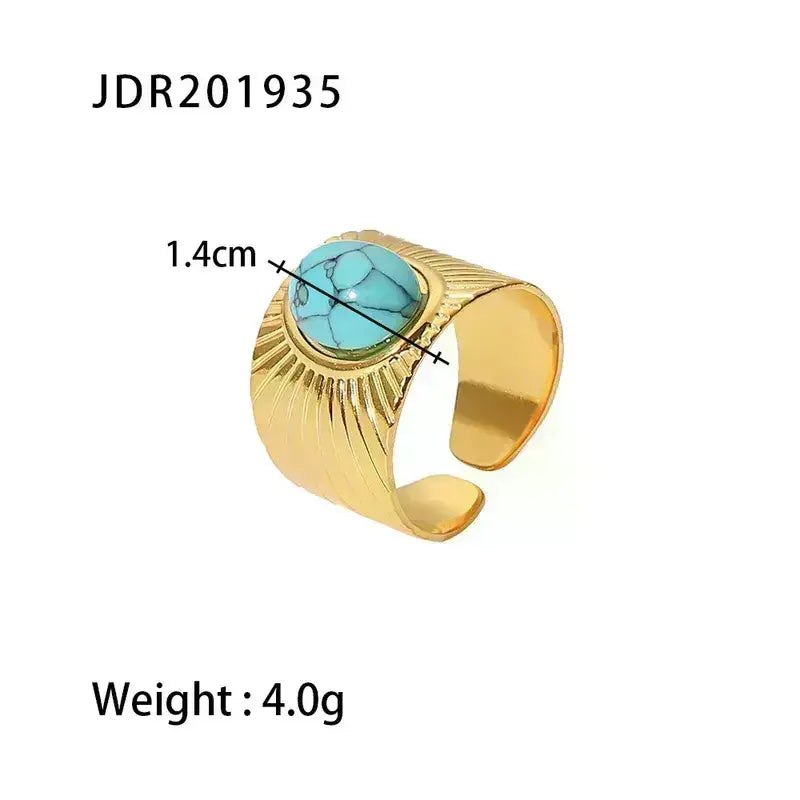 Stainless Steel Rings Gold Plated