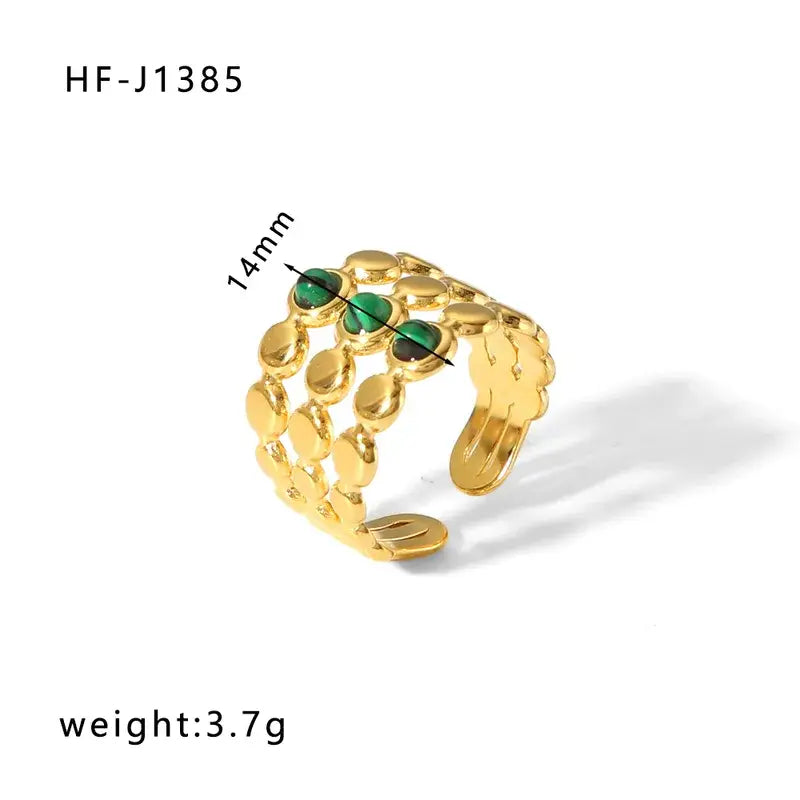 18K Plated Stainless Steel Rings in a Variety of Styles