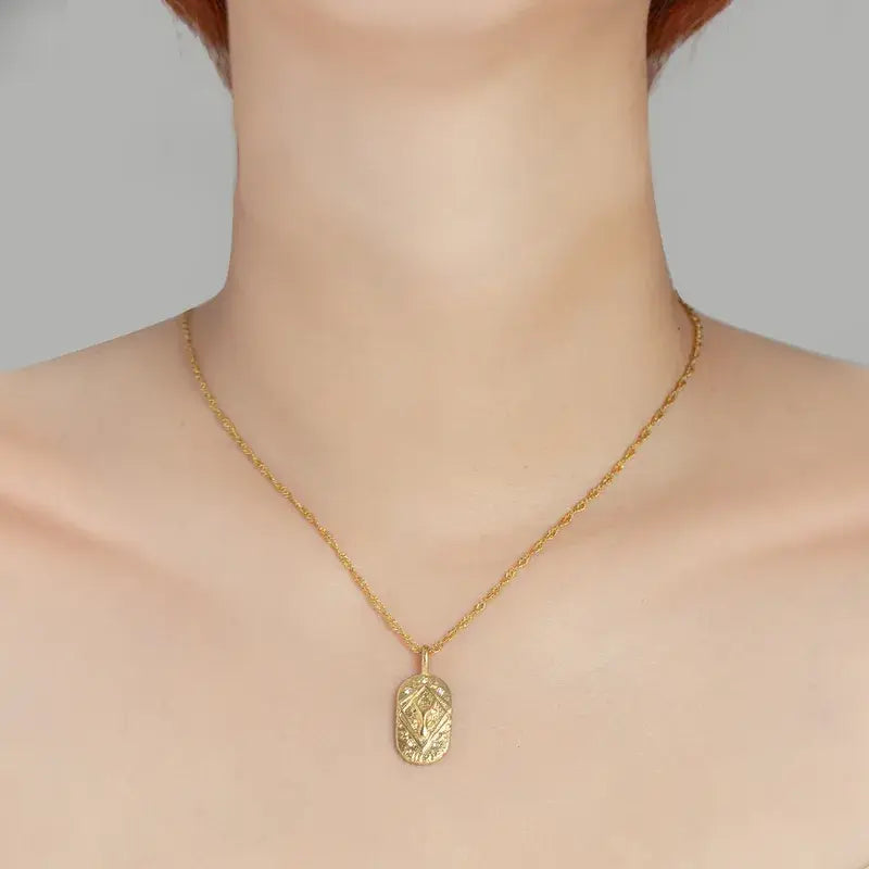 Gold Zodiac Constellation Pendant Necklace